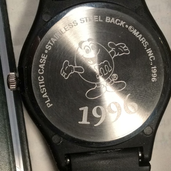 Vintage Spokescandies collectable Watch. Saxophone playing Blue M&M 1996 main image 4